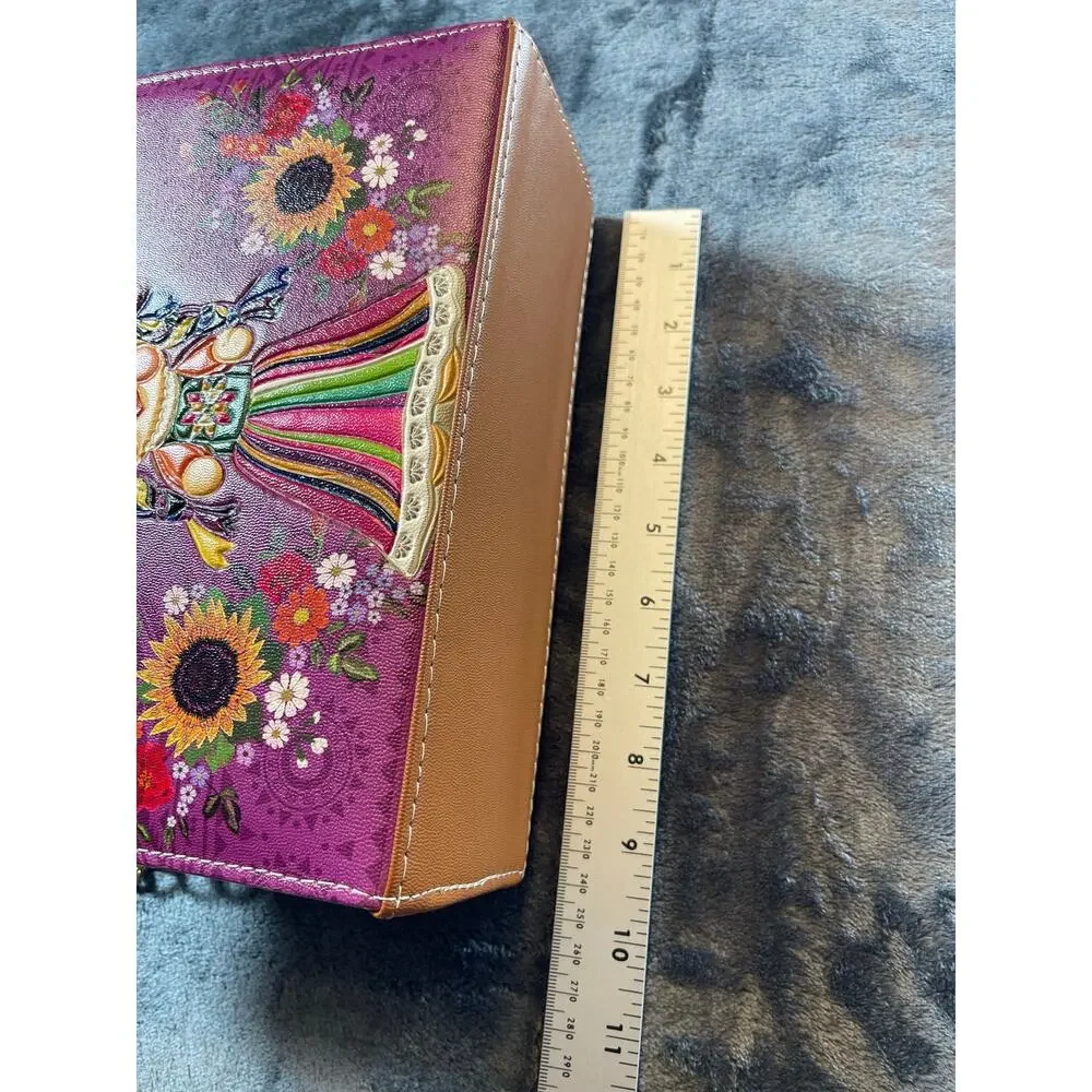 NWT Dubai Mexican Artisan Ximena Doll Painted Crossbody Bag